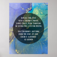 Ajouter Votre Texte Personnalisé Encre D'Alcool Ab