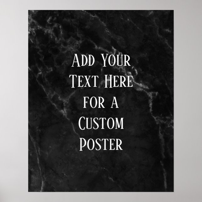 Poster Ajouter Votre Texte Personnalisé Sur Le Marbre Noi (Devant)