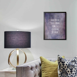 Poster Ajouter votre texte personnalisé Vintage Grunge po