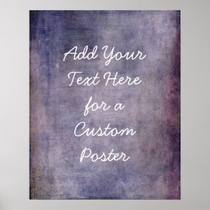 Poster Ajouter Votre Texte Personnalisé Vintage Grunge Vi