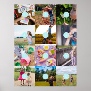 Poster Ajoutez vos 12 photos personnalisables