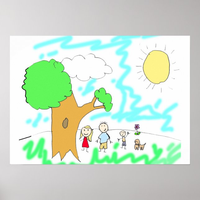 Poster Ajoutez votre oeuvre pour enfants à cette oeuvre (Devant)