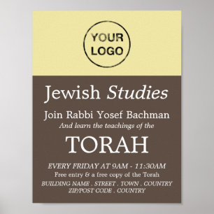 Poster Ajoutez Votre Propre Logo, Judaïsme, Etudes Juives