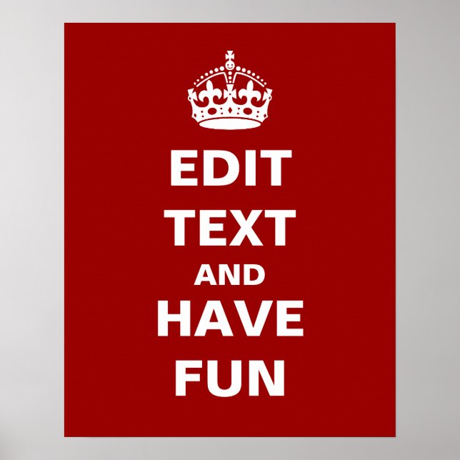 Poster Ajoutez votre propre texte ici ! (Devant)
