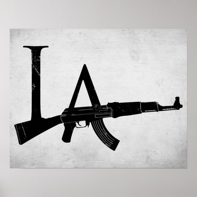 Poster AK47 de Los Angeles (Devant)