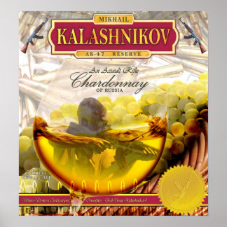 Poster AK-47 Chardonnay