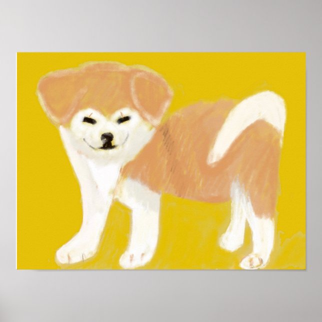 Poster Akita (Devant)