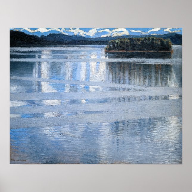 Poster Akseli Gallen-Kallela - Lac Keitele (Devant)