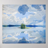 Akseli Gallen-Kallela - Nuages au-dessus d'un lac