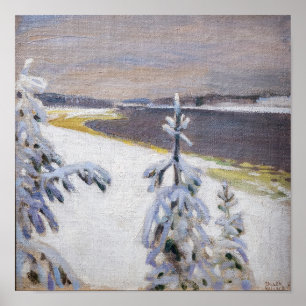 Poster Akseli Gallen-Kallela - Paysage hivernal #2
