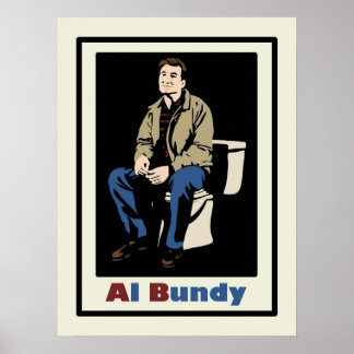 Poster Al Bundy aux toilettes Marié avec des enfants