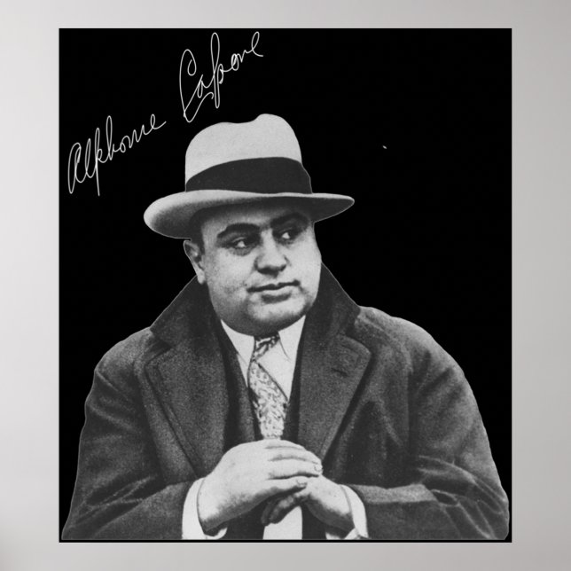 Poster Al Capone Reproduction Signature Marchandises (Devant)