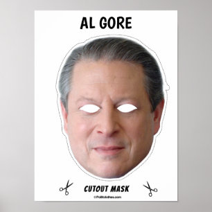 Poster AL GORE Masque Halloween