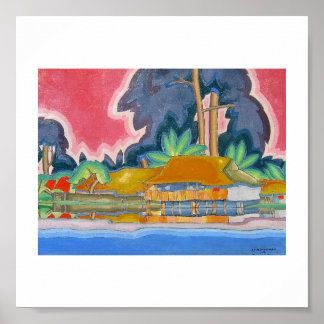 Poster Ala Wai, Honolulu par Arman Manookian c. Années 19