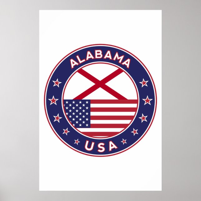 Poster Alabama, États-Unis, Alabama (Devant)