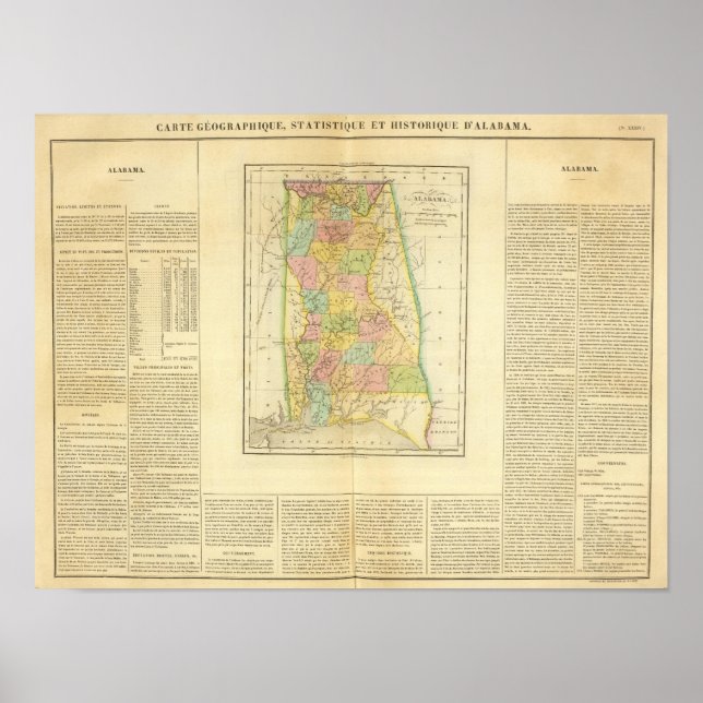 Poster Alabama US (Devant)