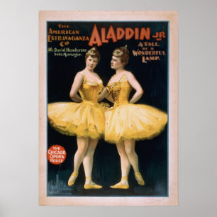 Poster Aladdin Jr. une histoire d'une lampe merveilleuse
