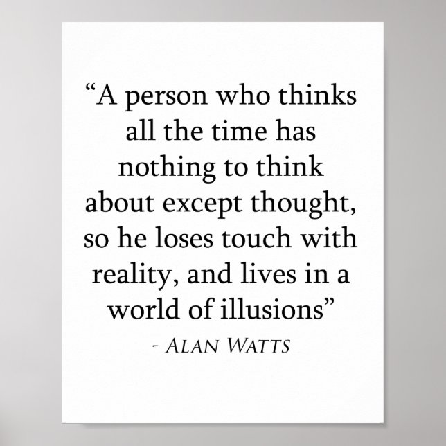 Poster Alan Watts (Devant)