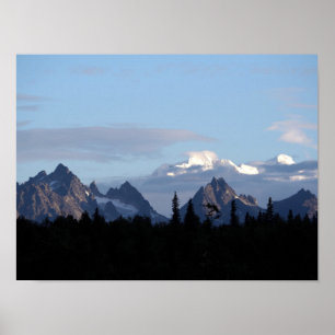 Poster Alaska Mountain Range Denali Photo