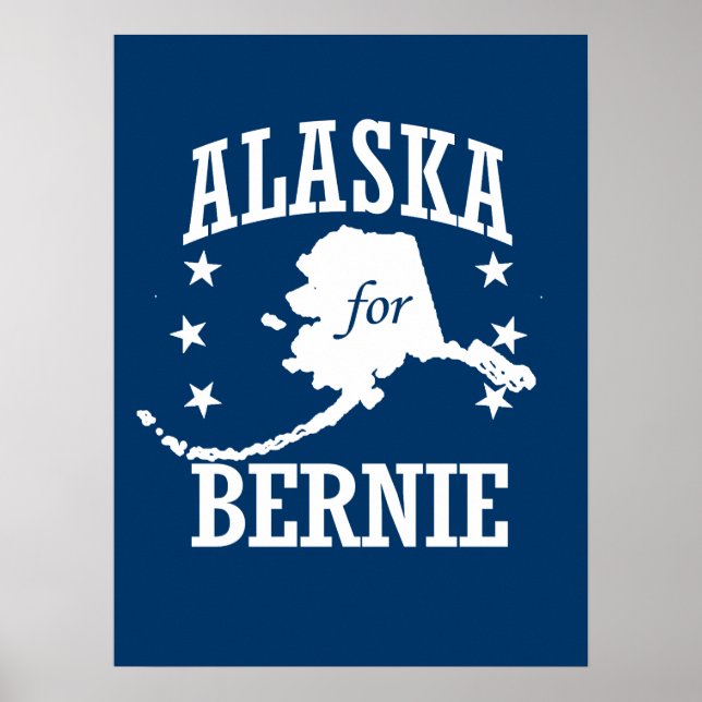 POSTER ALASKA POUR BERNIE SANDERS (Devant)