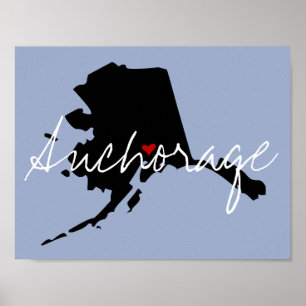 Poster Alaska Town