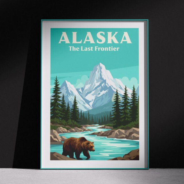 Poster Alaska vintage (Créateur téléchargé)