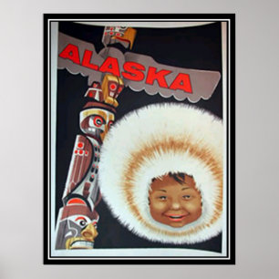 Poster Alaska Vintage Print