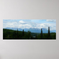 Alaskan Mountain Range Photographie panoramique
