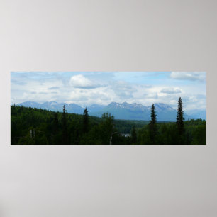 Poster Alaskan Mountain Range Photographie panoramique
