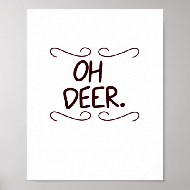 Poster Alastor Oh Deer Creative Art Design  (Devant)
