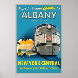 Poster Albany New York Central Railroad Meilleurs dans le
