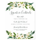 Albâtre Floral Signature Cocktail Menu Signe