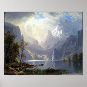 Poster Albert Bierstadt In the Sierras Lake Tahoe