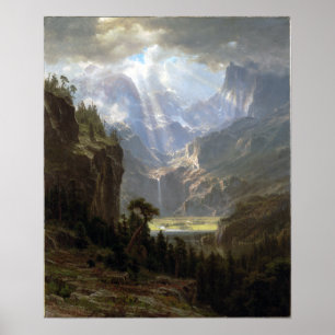 Poster Albert Bierstadt Montagnes Rocheuses, Pic de Lande