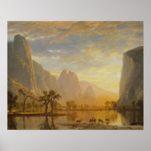 Poster Albert Bierstadt - Vallée du Yosemite