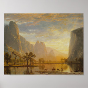 Poster Albert Bierstadt - Vallée du Yosemite