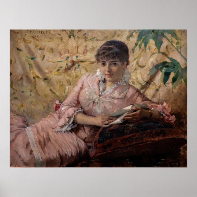 Poster Albert Edelfeel - La Parisienne de lecture (Devant)