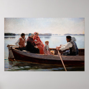 Poster Albert Edelfelt - En route pour le baptême
