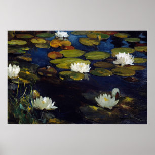 Poster Albert Edelfelt - Nymphéas, étude