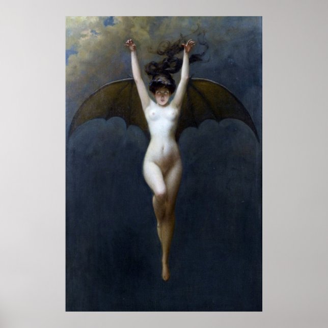 Poster Albert Joseph Penot, Femme de chauve-souris (Devant)