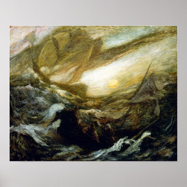 Poster Albert Pinkham Ryder Flying Dutchman (Devant)