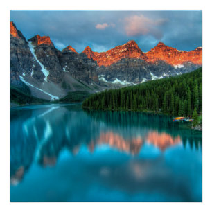Poster Alberta Canada Lake Louise Summer Adventure