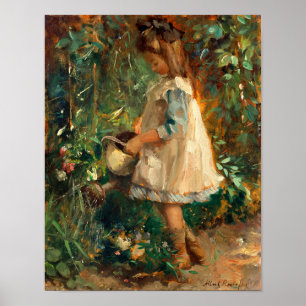 Poster Albertine dans le jardin   Albert Roelofs