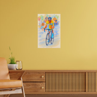 Poster Alberto Contador sommet du col de Navacerrada 2008