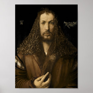 Poster Albrecht Durer - Autoportrait