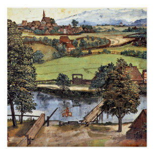 Poster Albrecht Durer, La Trefileria sur Peignitz,