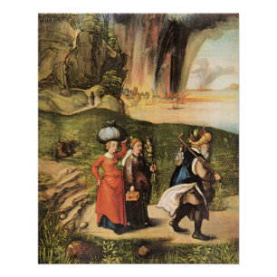 Poster Albrecht Durer - L'évasion de Lot