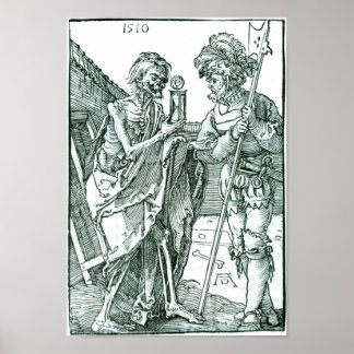 Poster Albrecht Dürer - Mort & Le Landsknecht