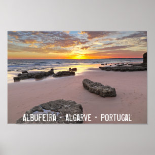 Poster Albufeira - Portugal. Vacances d'été en Algarve