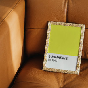 Poster Album de chanson jaune - Pleine largeur